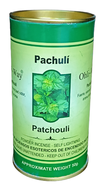 Patchouli/ Patchuli / Spicy & Warm Aromatic / Powder Incense / Self Lightning / 50 grams /Ohli~Way