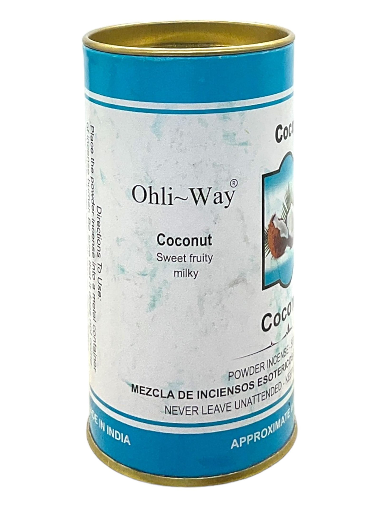 Coconut / Coco / Sweet & Fruity Milk / Powder Incense / Self Lightning / 50 grams / Draw Joy & Uplift Your Spirits/ Ohli~Way - Image 2