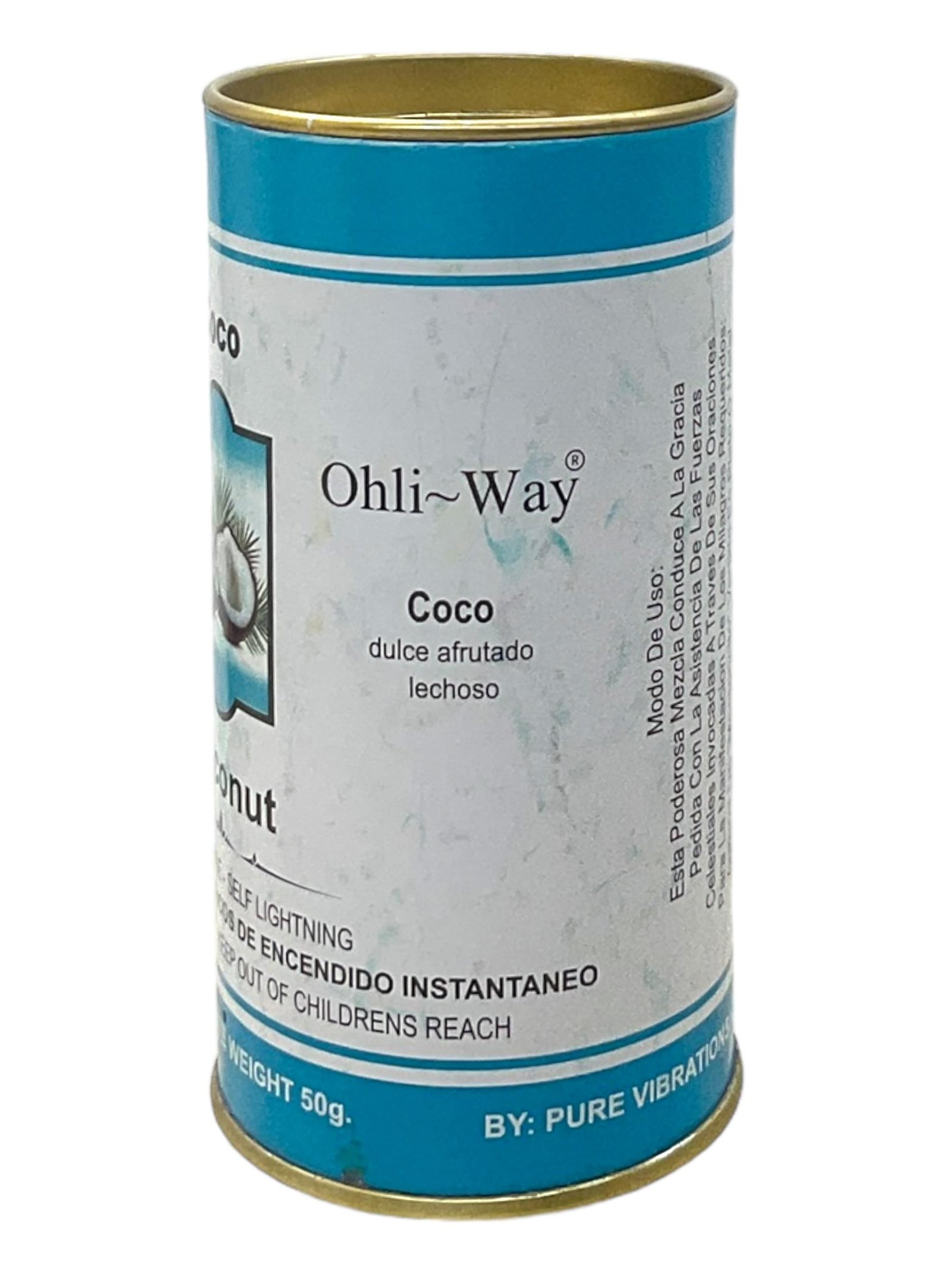 Coconut / Coco / Sweet & Fruity Milk / Powder Incense / Self Lightning / 50 grams / Draw Joy & Uplift Your Spirits/ Ohli~Way - Image 3