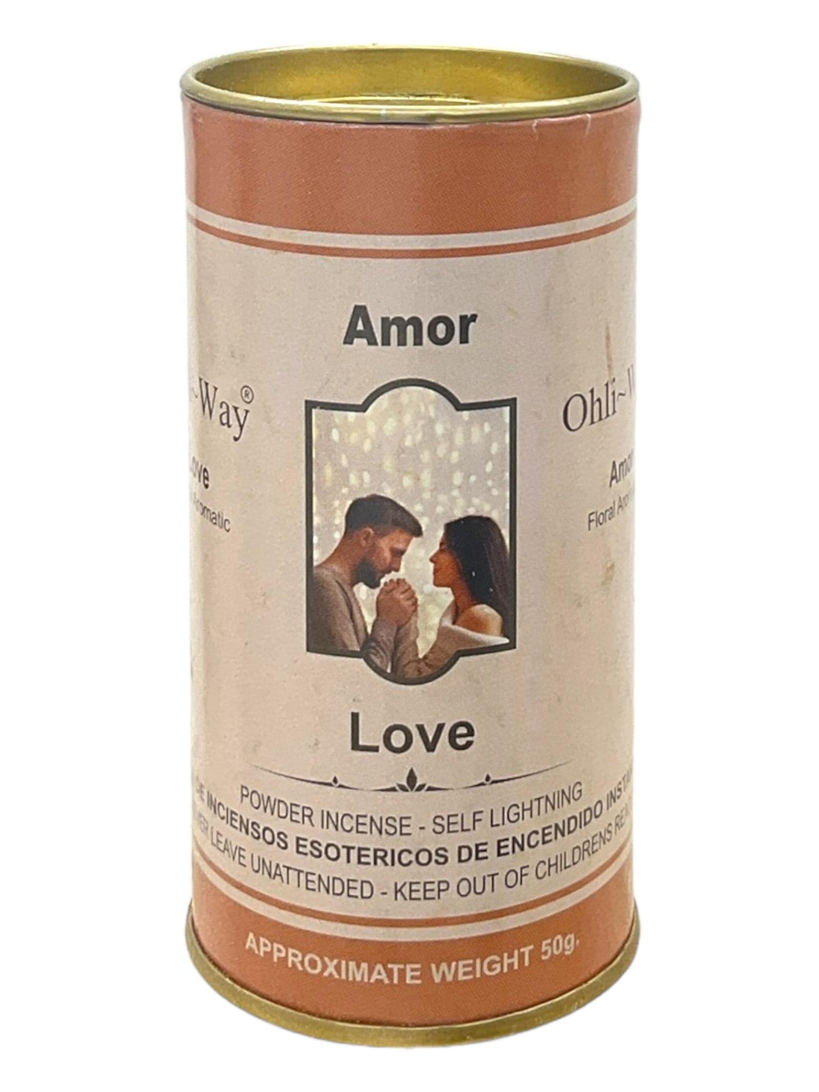 Love / Amor / Floral Aromatic / Powder Incense / Self Lightning / 50 grams / Attract Love & Deepen Connections / Ohli~Way