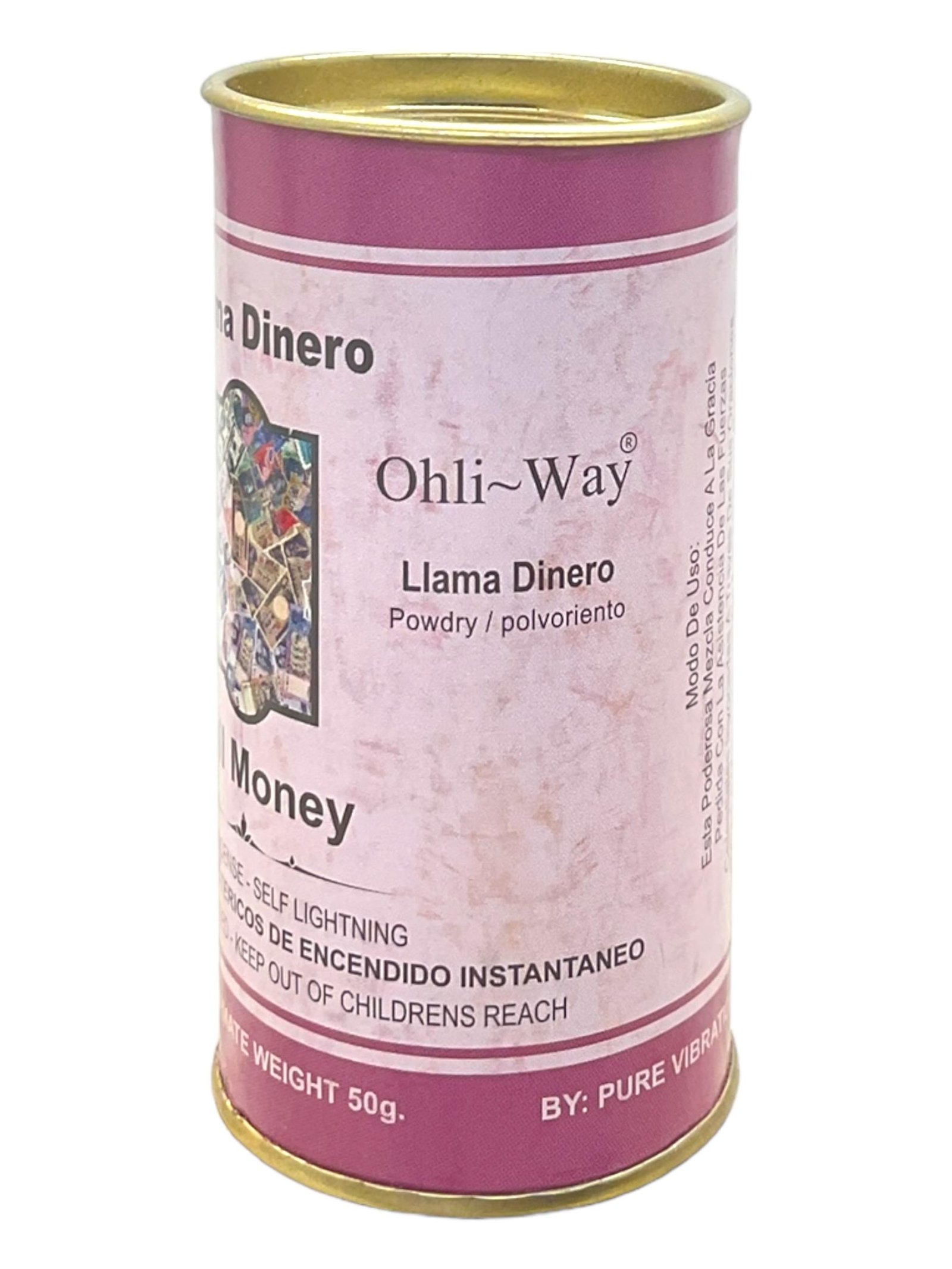 Call Money / Llama Dinero / Floral & Powdery / Powder Incense / Self Lightning / 50 grams / Attract Wealth & Financial Blessings / Ohli~Way - Image 2