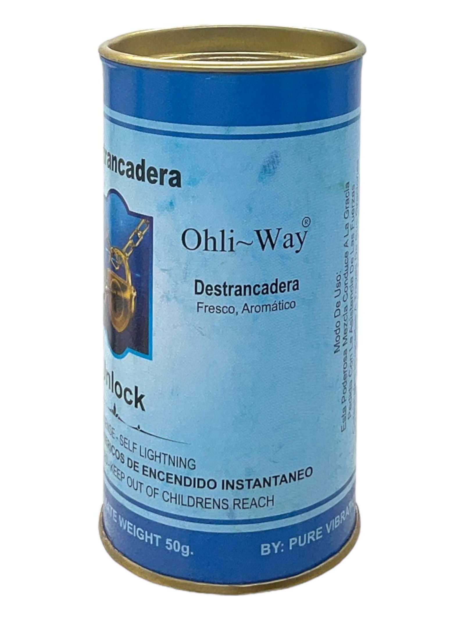 Unlock / Destrancadera / Fresh & Aromatic / Powder Incense / Self Lightning / 50 grams / Release Blockages & Open New Paths / Ohli~Way - Image 2