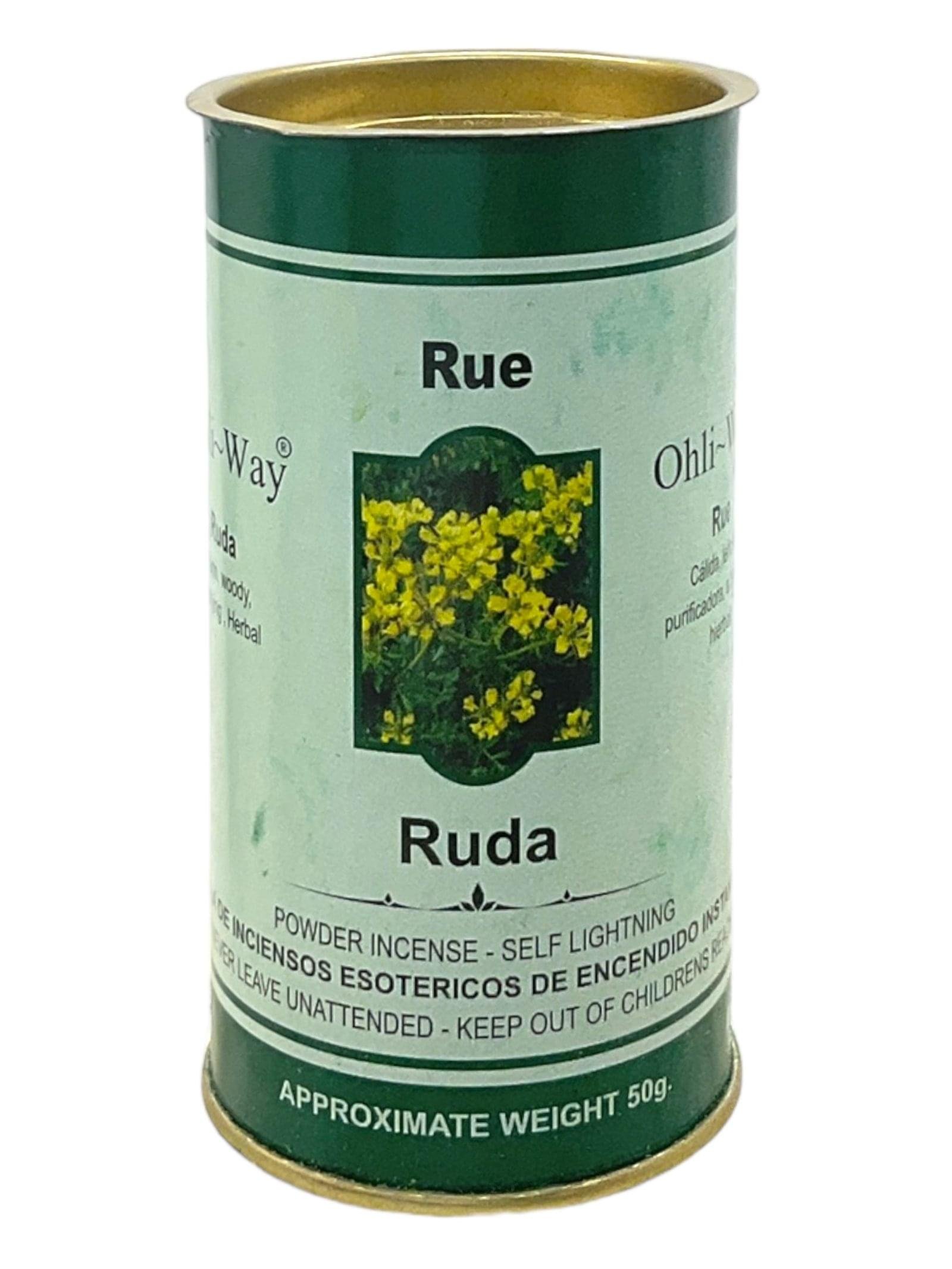 Rue / Ruda / Woody & Purifying / Powder Incense / Self Lightning / 50 grams / Clear Negativity & Purify Your Space / Ohli~Way