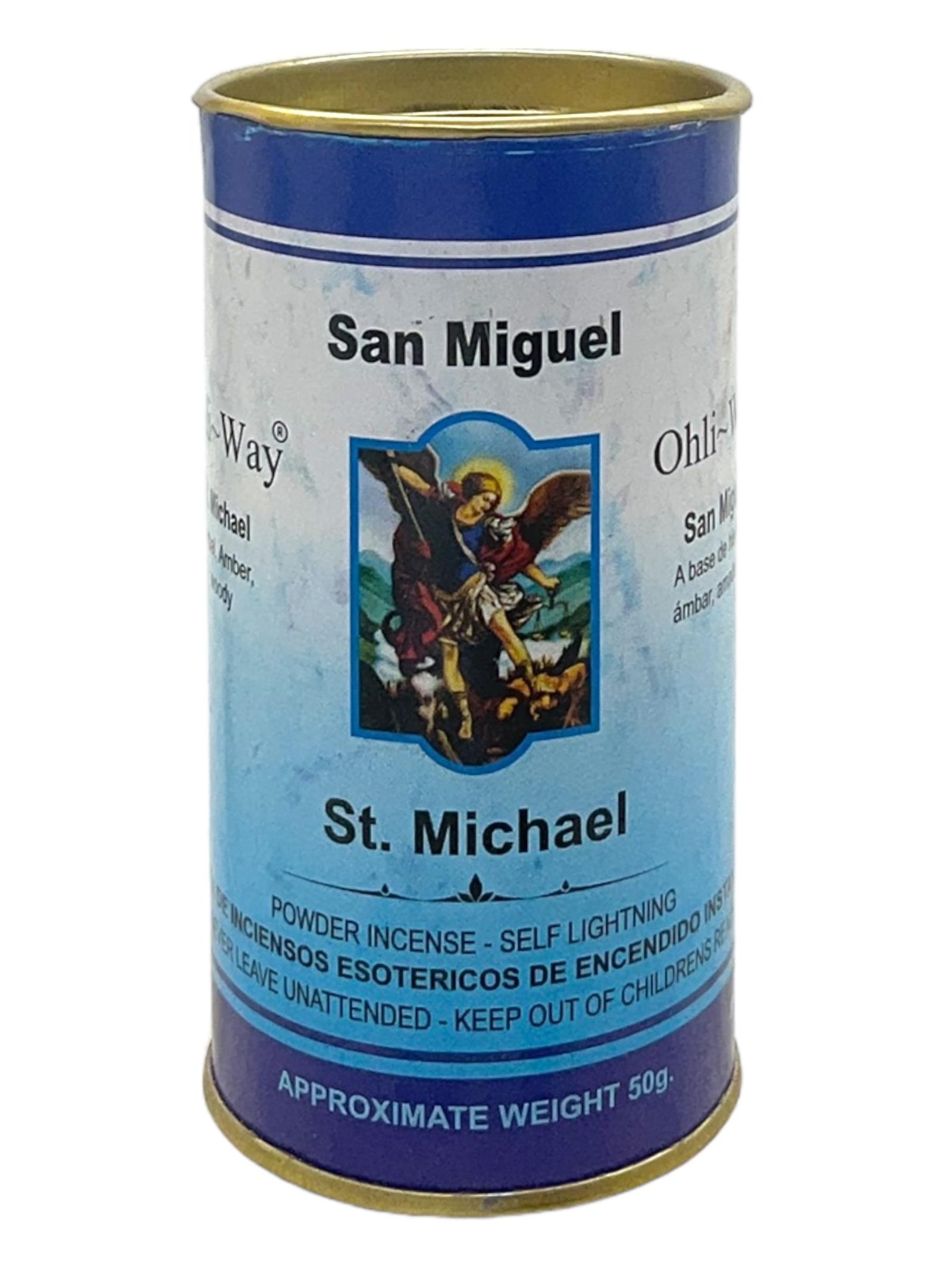 Saint Michael / San Miguel / Herbal & Amber Woody / Powder Incense / Self Lightning / 50 grams / Invoke Protection & Spiritual Strength / Ohli~Way
