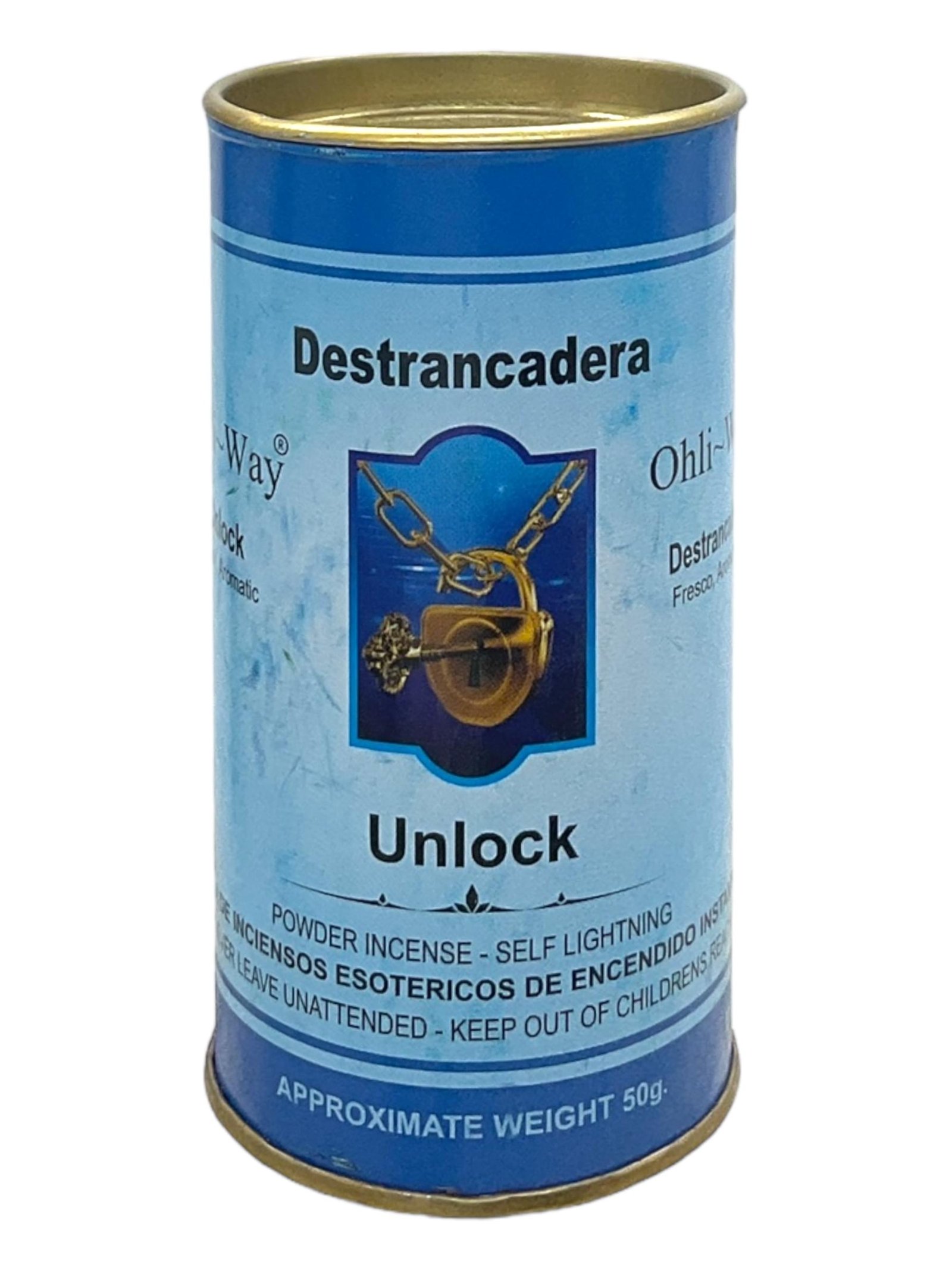 Unlock / Destrancadera / Fresh & Aromatic / Powder Incense / Self Lightning / 50 grams / Release Blockages & Open New Paths / Ohli~Way