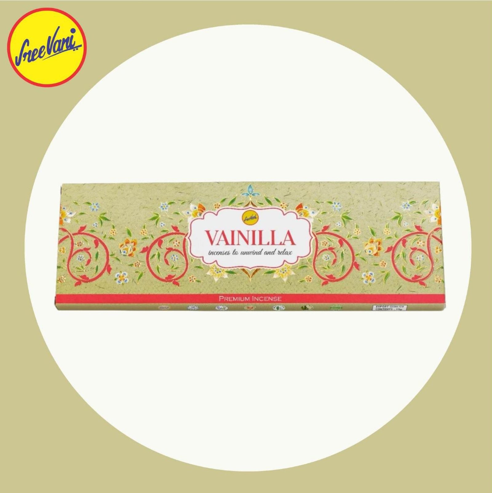 Vanilla  - Divine Incense - 15 Gm //Sreevani Incense