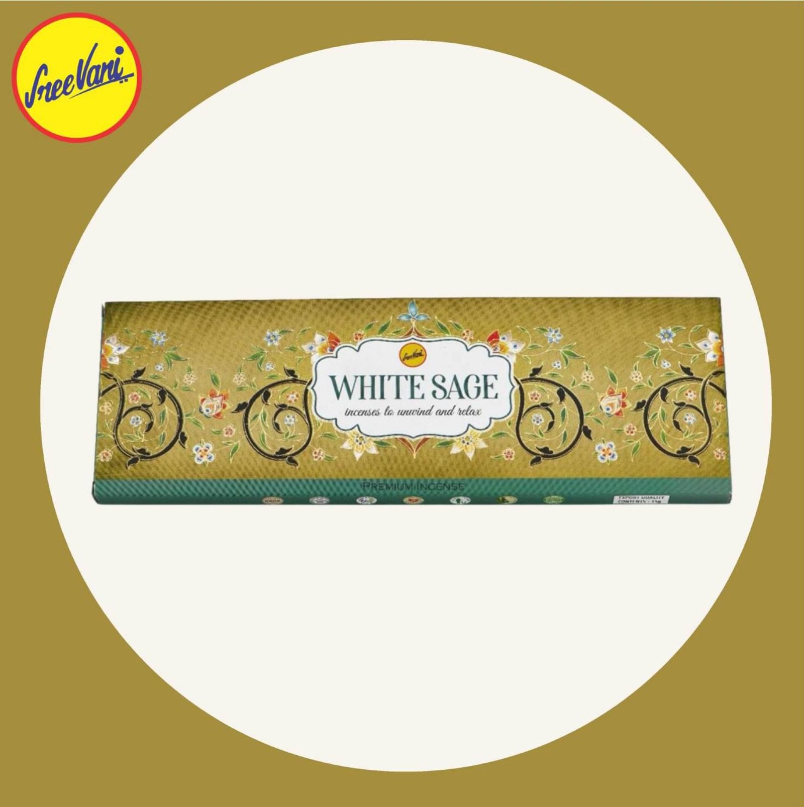 White Sage  - Divine Incense - 15 Gm //Sreevani Incense