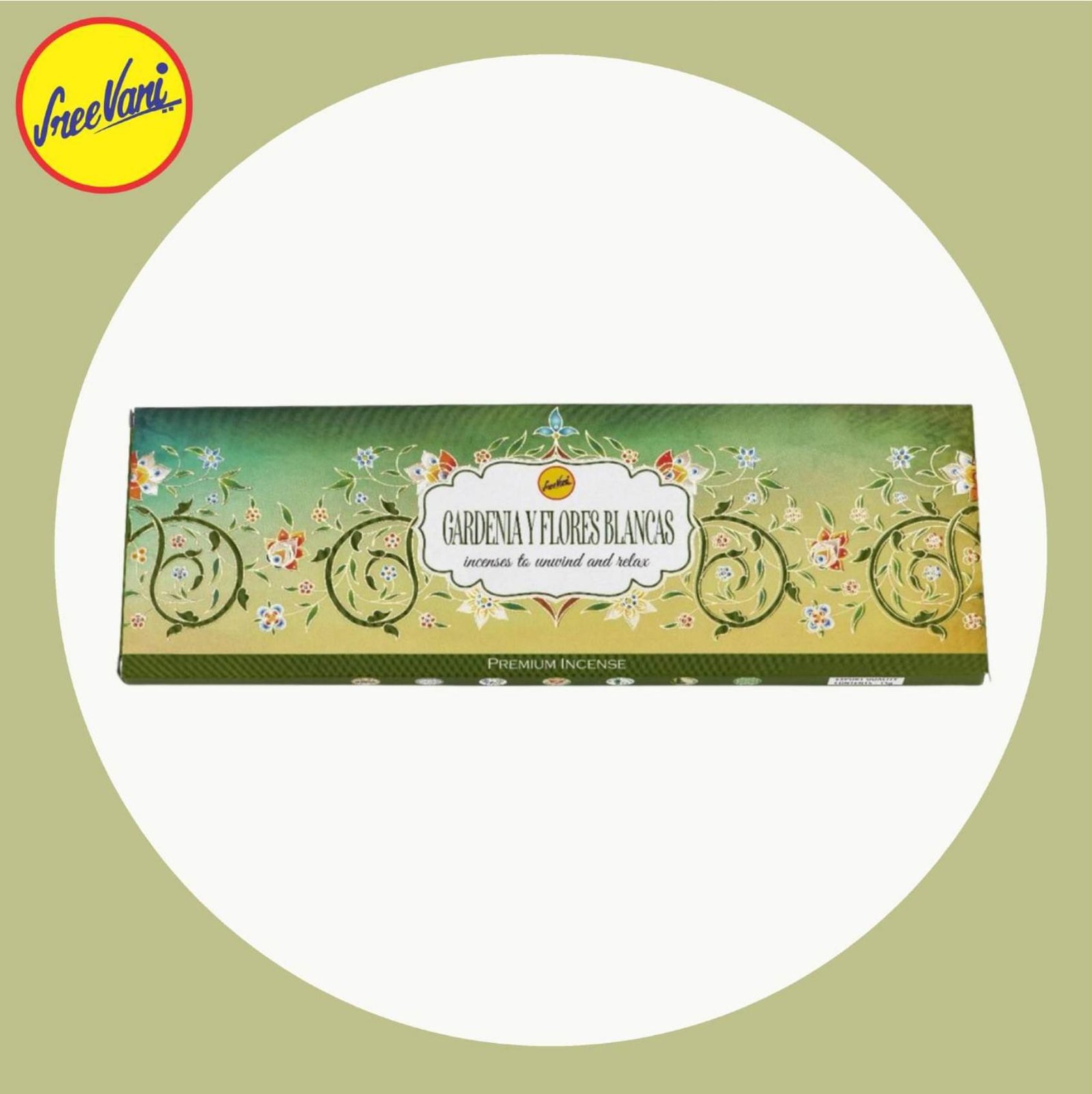 Gardenia Y Flores Blancas - Divine Incense - 15 Gm  //Sreevani Incense