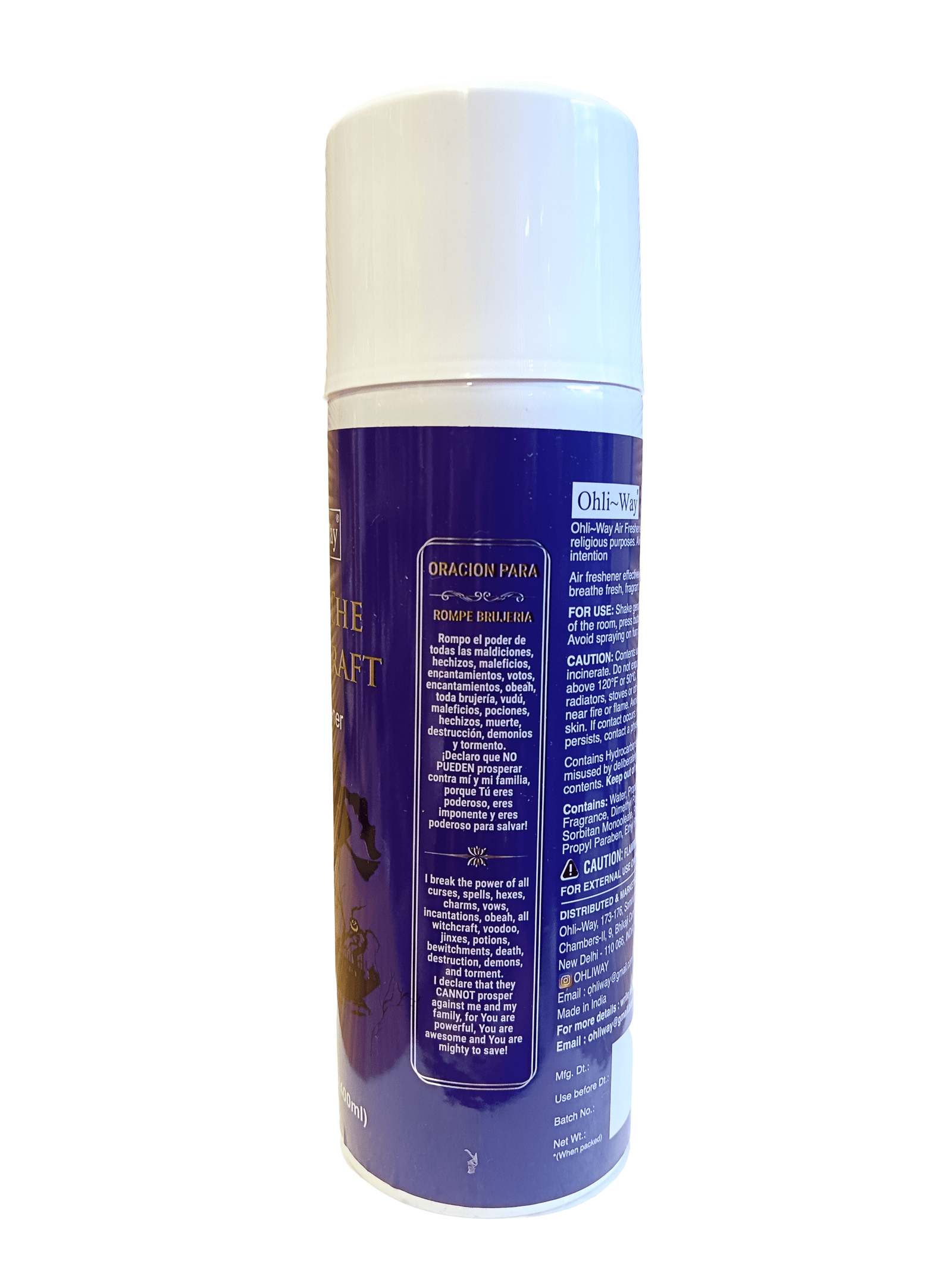 Break the witchcraft / Rompe Brujeria  Air Freshener Aerosol Spray Ohli~Way (400 ml / 13.52 fl.oz) - Image 3