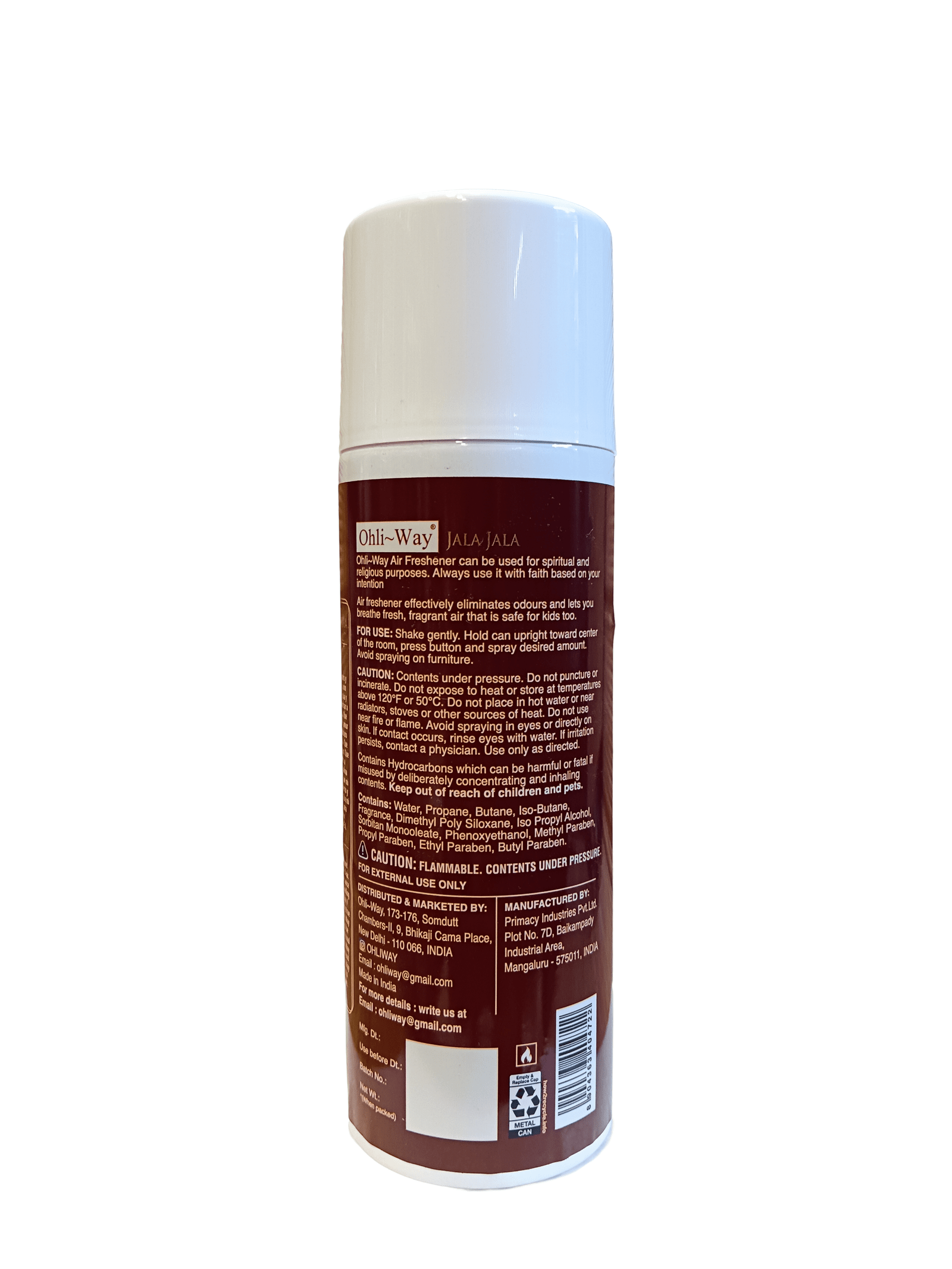 Jala Jala Air Freshener Aerosol Spray Ohli~Way (400 ml / 13.52 fl.oz) - Image 4