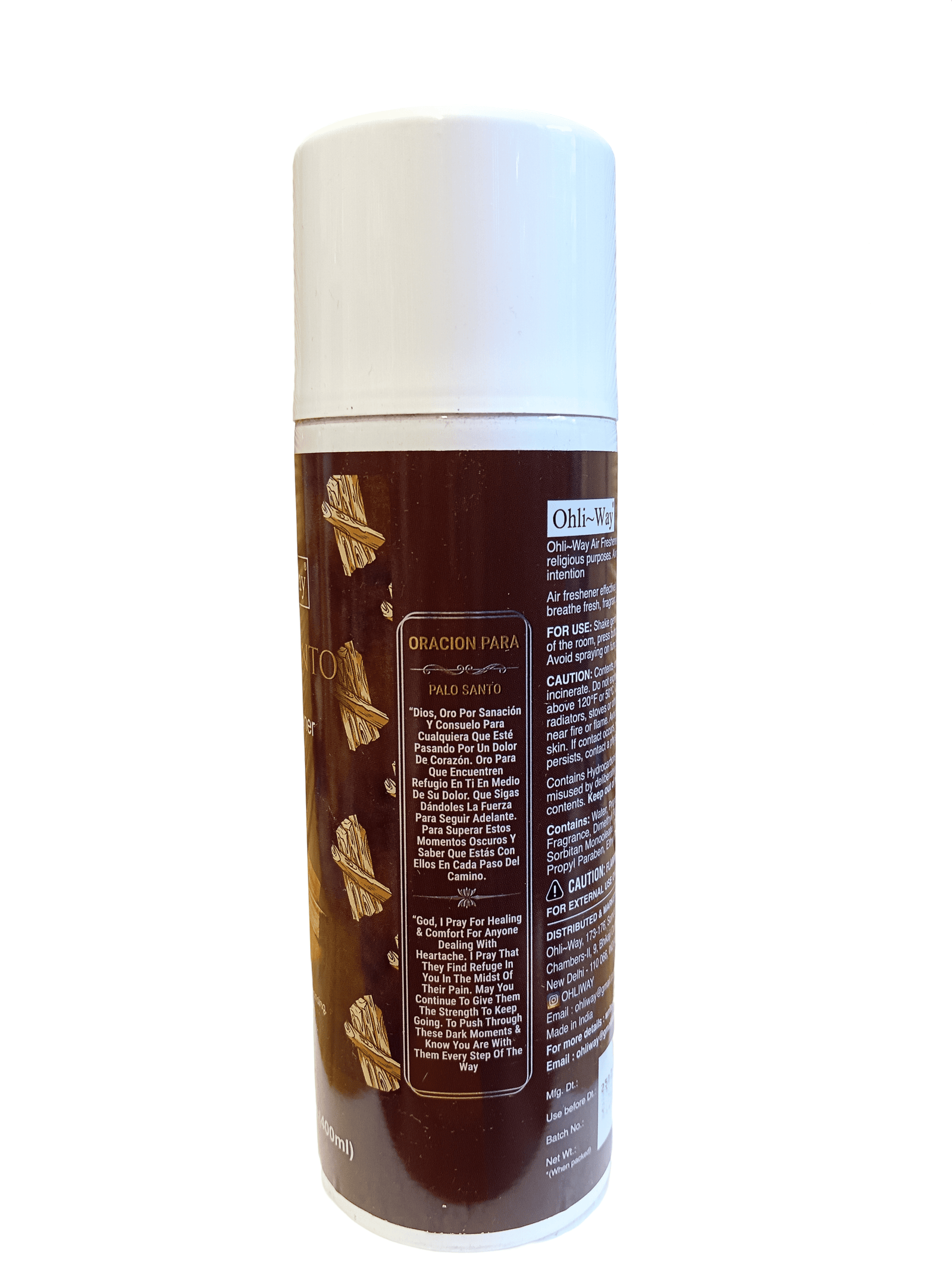 Palo Santo / Holy wood Air Freshener Aerosol Spray Ohli~Way (400 ml / 13.52 fl.oz) - Image 2