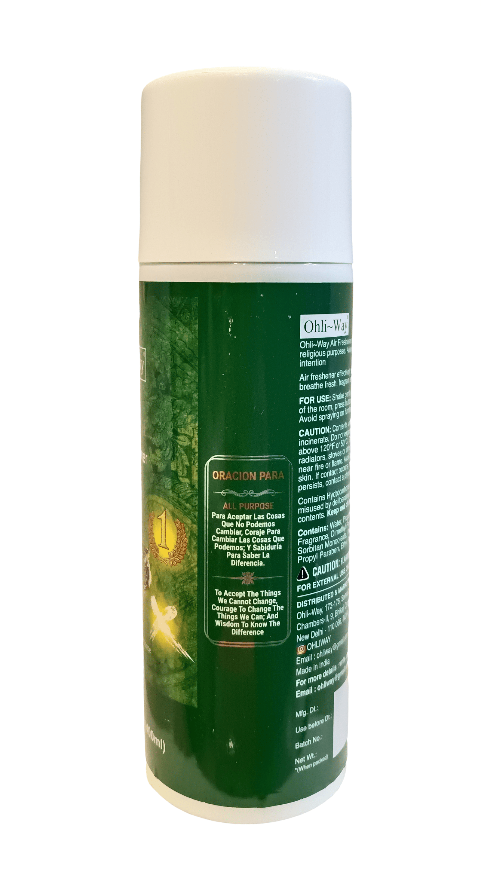 All Purpose / Para Todo Air Freshener Aerosol Spray Ohli~Way (400 ml / 13.52 fl.oz) - Image 2