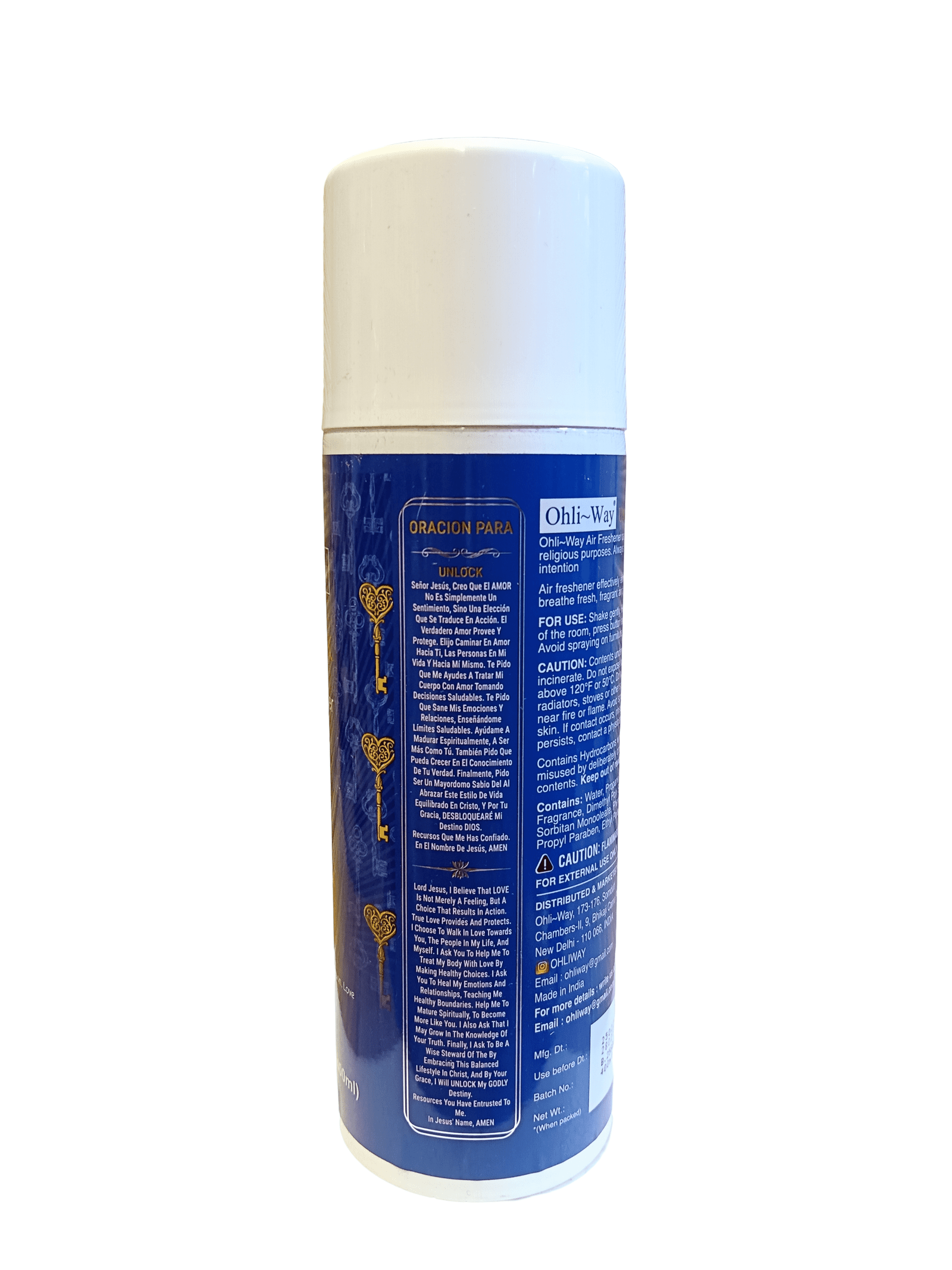 Unlock / Destrancadera Air Freshener Aerosol Spray Ohli~Way (400 ml / 13.52 fl.oz) - Image 2